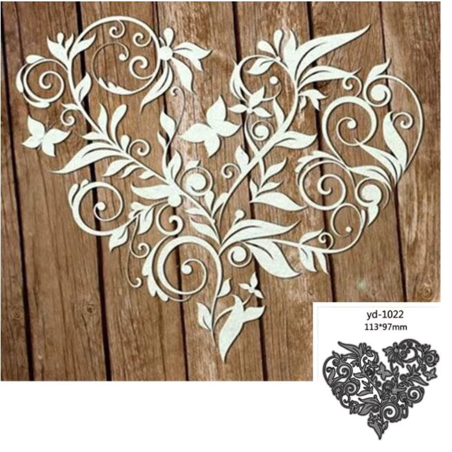 Silberne Metall Stanzformen Blume für DIY Scrapbooking und dekorative Prägung - Bild 2