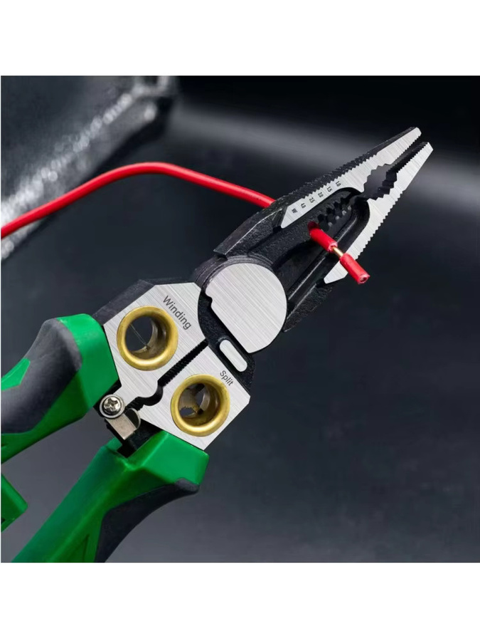 WOZOBUY Elektrische Abisolierzange und Kabelschere als Twister zum Schneiden und Ziehen von Drähten inklusive Spannungsprüferzange - Bild 6