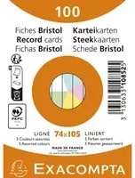 Exacompta Karteikarten DIN A7 liniert in Mehrfarben - Bild 1