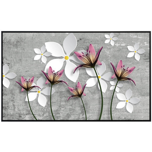 papermoon EcoHeat Infrarotheizung mit Blumenmuster in Bunt und Matt-Effekt mit App-Steuerung und WLAN - Bild 2