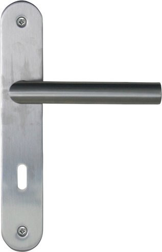 ALPERTEC Langschild-Garnitur aus Edelstahl in Silber matt - Bild 1