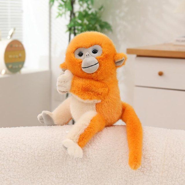 Yiran Health & Beauty Goldener Affe, Plüschtier, Braun Orange, ab 14 Jahren - Bild 1