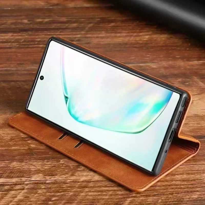 Leder-Flip-Wallet Schutzhülle für Xiaomi Poco C65 C51 C50 C40 F5 M6 M5s M4 M3 M2 F5 X5 X6 X4 GT X3 Pro NFC Pocophone F1 in Blau - Bild 5