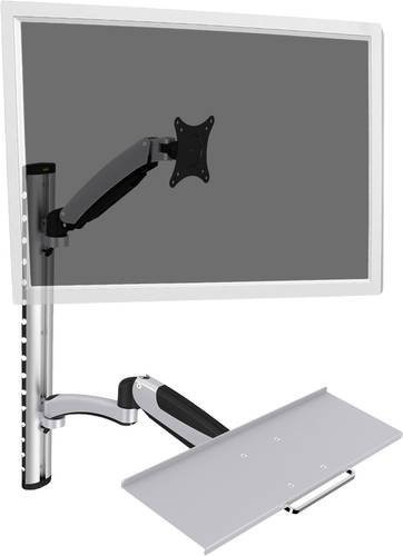 Digitus Monitor- und Tastaturhalterung mit Gasfeder für LCD/LED bis 69 cm, Schwarz/Silber, VESA 100x100, DA-90354 - Bild 2
