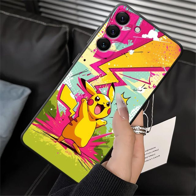 Handyhülle mit Pikachu Motiv für Samsung Galaxy A05 A15 A70 A04 A06 A13 A20 A50 A17 A16 A40 A12 in Multicolor - Bild 1