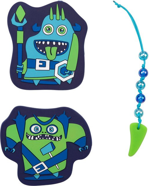 DerDieDas Wechselbuttons Neon Monster 3er Set Multicolor - Bild 1