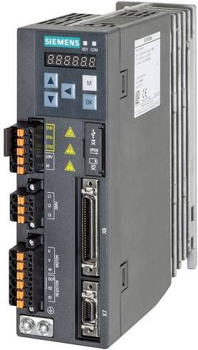 Siemens SINAMICS V90 Frequenzumrichter 6SL3210-5FB10-4UA1, IP20, Grau - Bild 1