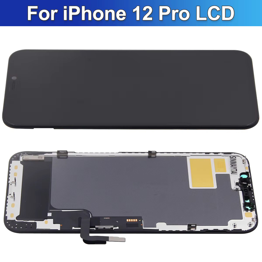 Sinmaytai OLED LCD Display mit Touchscreen Digitizer Montage Ersatzteil für iPhone 12 Pro, Schwarz - Bild 3
