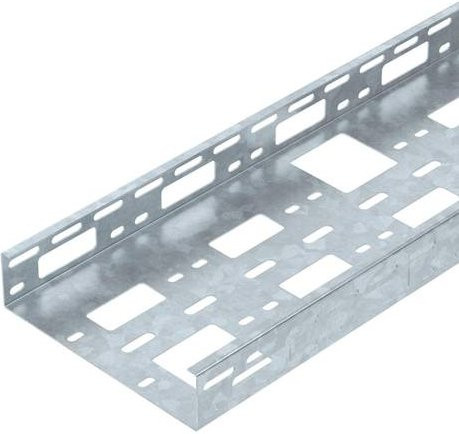 OBO Bettermann Kabelrinne 6075350, Farbe: Silber, B/H/L: 200,00 x 50,00 x 300 cm - Bild 1