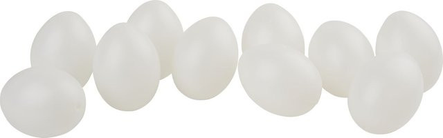 VBS Deko-Ei Weiß für Ostern aus Kunststoff, Höhe: 4,5 cm - Bild 1