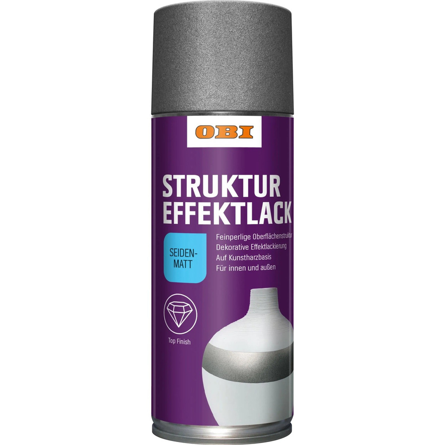 OBI Struktureffekt Lack Spray Anthrazit seidenmatt 400 ml - Bild 2