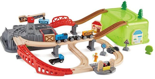 Hape Holzeisenbahn, Eisenbahn-Baukasten-Set, ab 3 Jahre - Bild 1