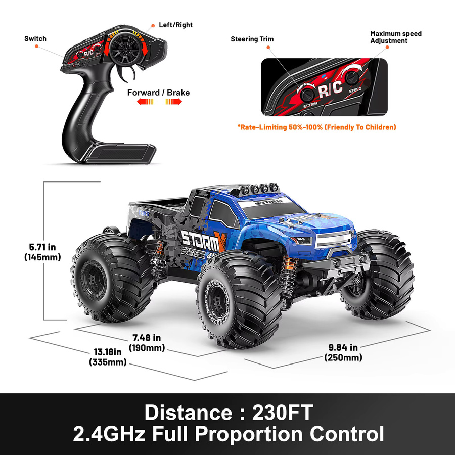 Womaqu RC-Truck, Allterrain Offroad RC-Auto, 1:14, ferngesteuert, ab 14 Jahren - Bild 8