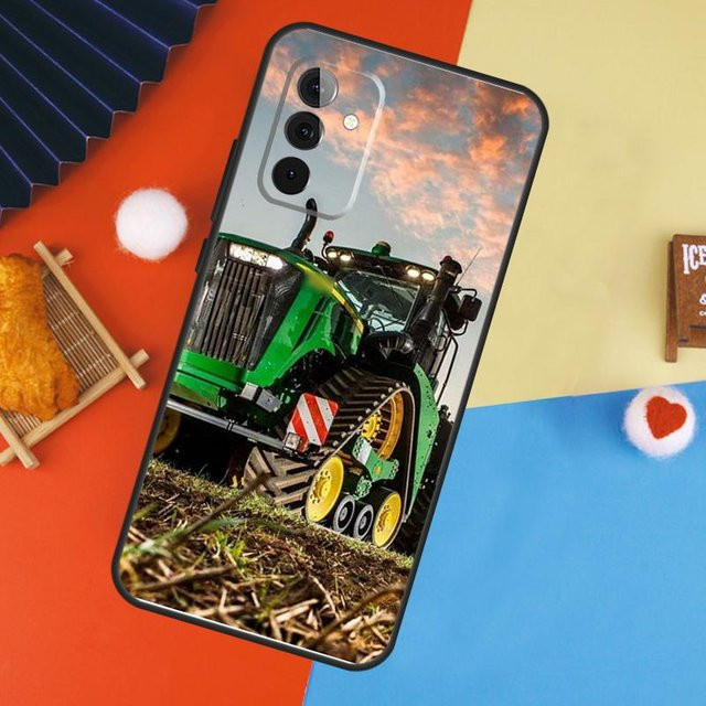 Samsung Galaxy Smartphone Hülle mit Bauernhof Fahrzeug Traktor Motiv in Multicolour für verschiedene Modelle wie A16 A26 A36 A56 A17 A55 A35 A15 A52 A32 A12 A53 A33 A13 A14 A34 A54 5G - Bild 1