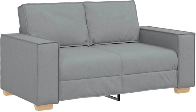 vidaXL 2-Sitzer Sofa Hellgrau mit Stoffbezug, B/T/H: 160 x 78 x 84 cm - Bild 1