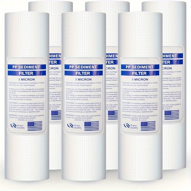 HAWBOIRRY Ersatz-Wasserfilter für das ganze Haus, PP-Baumwoll-Filterelement mit 5 Mikron, Durchmesser: 6,45 cm, Höhe: 64,51 cm - Bild 1