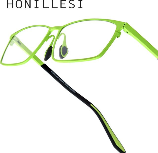 FONEX HONILLESI Korrektionsbrille, Titan, quadratisch, Vollrand, Herren, grün - Bild 1