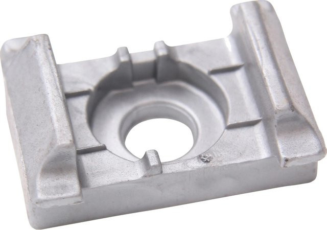 FLORAWORLD Auflagebock aus Kunststoff für Eckpfosten Classic, Comfort und Premium, Silber, B/H/T: 5 x 2 x 3,5 cm - Bild 1