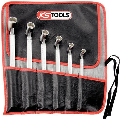 KS Tools CLASSIC Doppel-Gelenkschlüssel-Satz, 6-teilig, Chrom-Vanadium, Silber - Bild 1