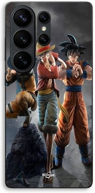 Maniacase Handyhülle für Samsung Galaxy S26 Ultra mit 3D Anime Manga Design in Schwarz - Bild 1