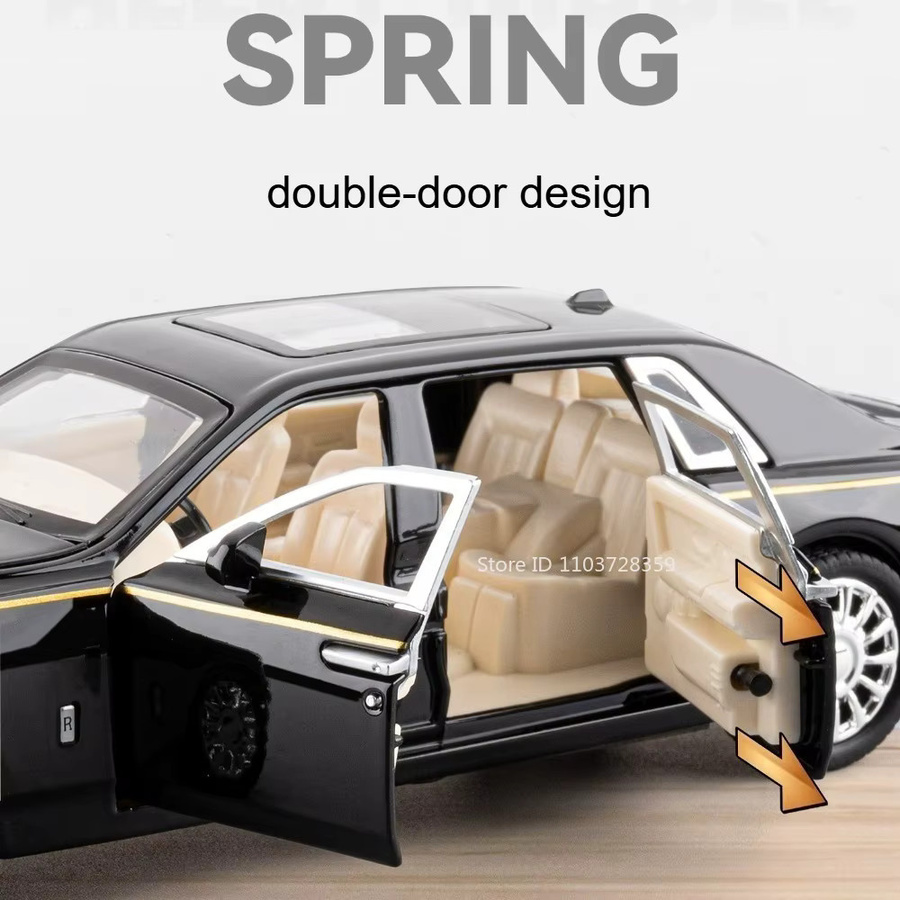 RMZ city Rolls-Royce Phantom Wraith, Spielzeugmodell, 1:32, mit Licht und Sound, Metall, Weiß - Bild 3