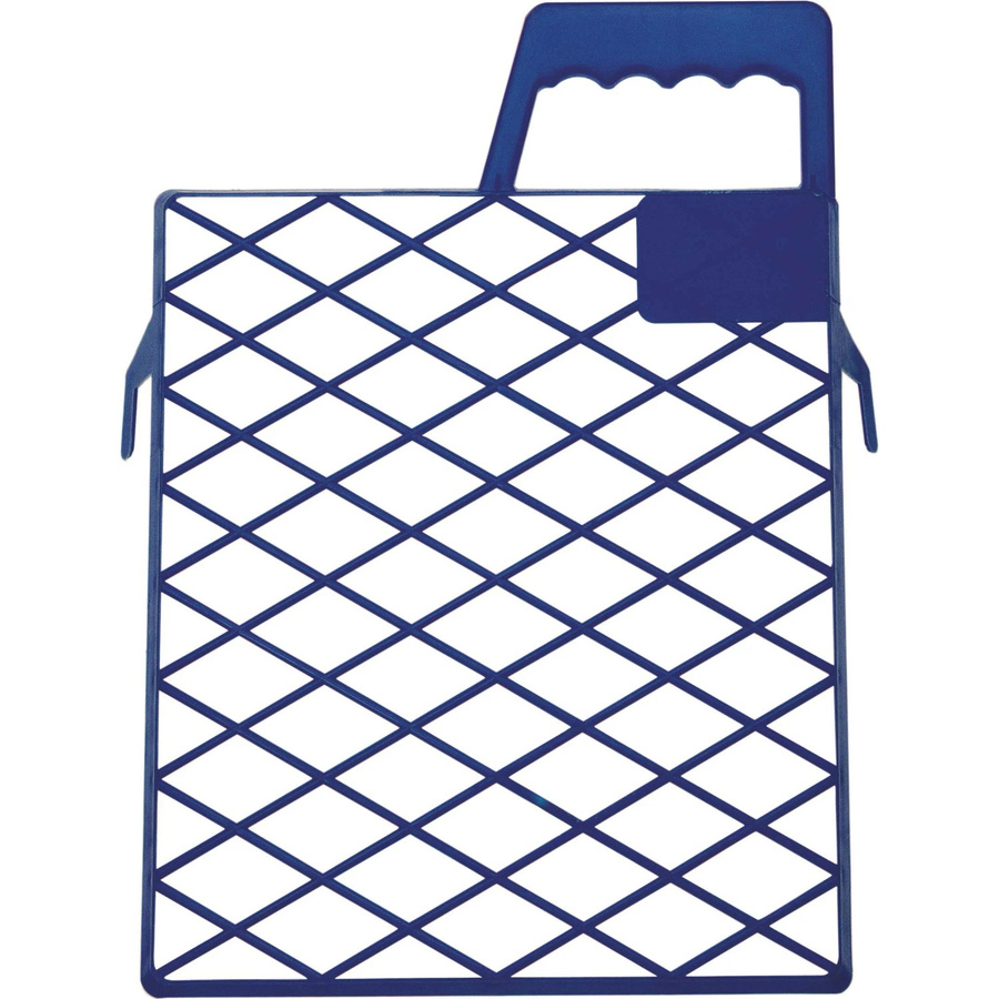 LUX-TOOLS Magnetisches Abstreifgitter aus Kunststoff, Blau, B: 18 cm, H: 22 cm - Bild 2