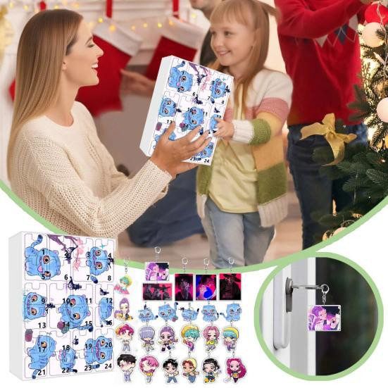 Aunel Dämonenjäger Adventskalender 2025 mit 24 Schlüsselanhänger-Geschenken - Bild 1