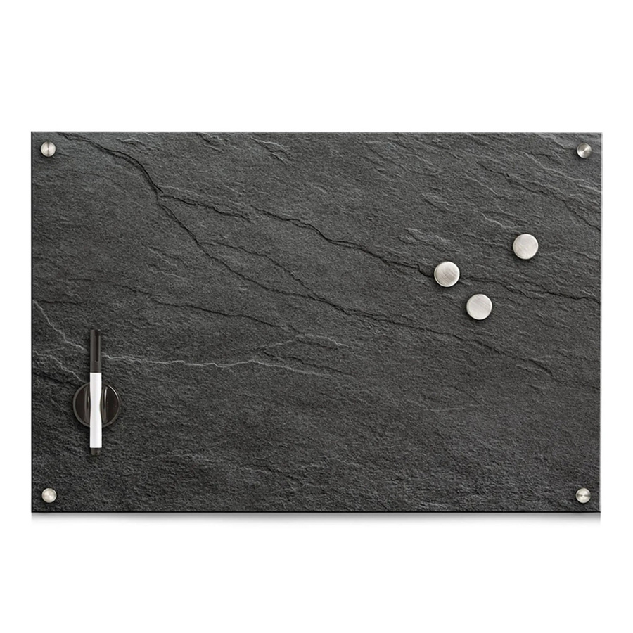Zeller Memoboard Glassboard Anthrazit B: 60 cm, H: 5 cm, T: 60 cm - Bild 2