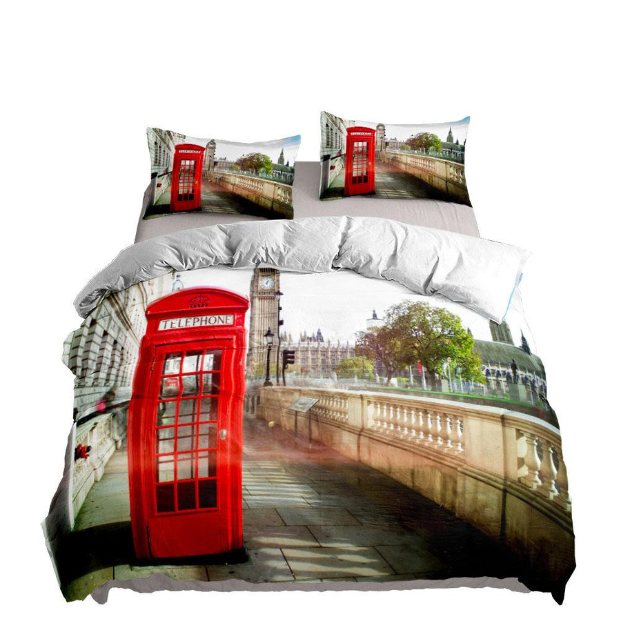 Rainny London Classic Bettwäsche-Set mit Reißverschluss, Einzelgröße, B: 135 cm x L: 200 cm - Bild 2