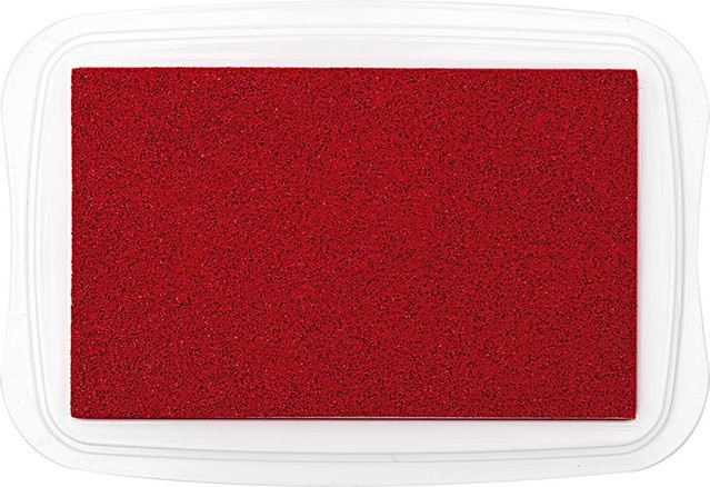 Rico Design Textilstempelkissen in Rot, B/T/H: 9 x 6 cm - Bild 1