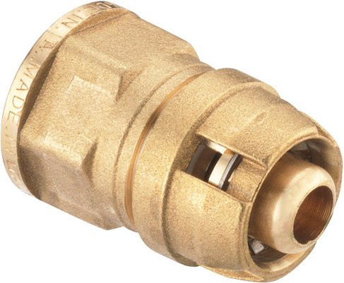 Cornat Kupplung aus Messing in Gold, 1/2 Zoll - Bild 1