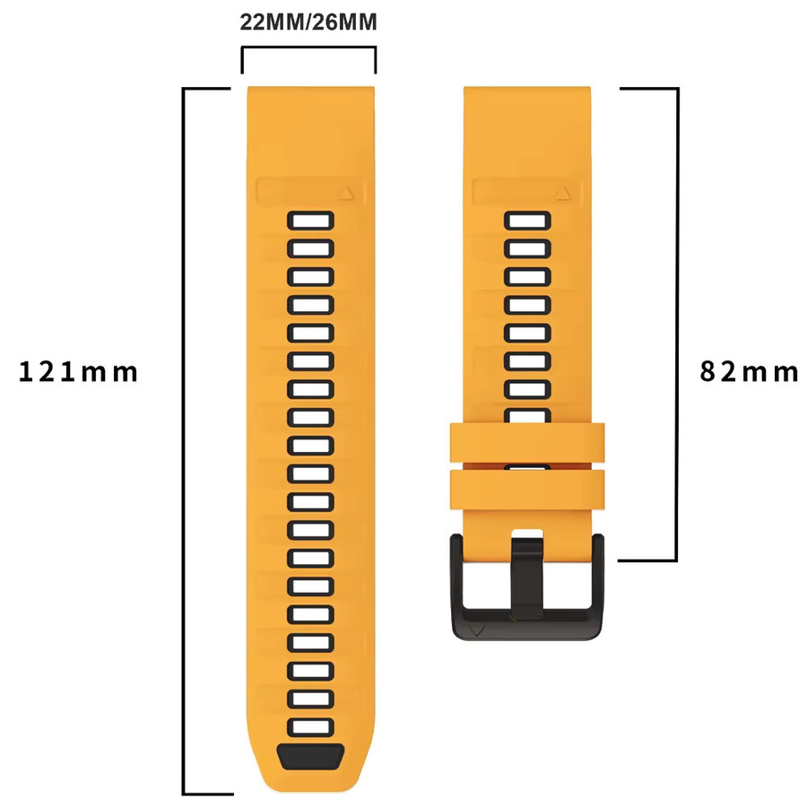 Garmin Uhrenarmband Silikon, orange, 22mm, 26mm - Bild 3