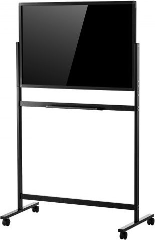 VEVOR Magnetisches Glas-Whiteboard Schwarz, Mobiles Whiteboard mit Standfuß und Rollen, B/H: 88,8 x 58,3 cm - Bild 1
