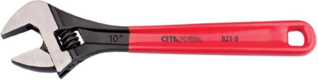 Rollgabelschlüssel CETAFORM mit PVC-Griff in Rot, Maulweite: 25 mm, Länge: 200 mm - Bild 1