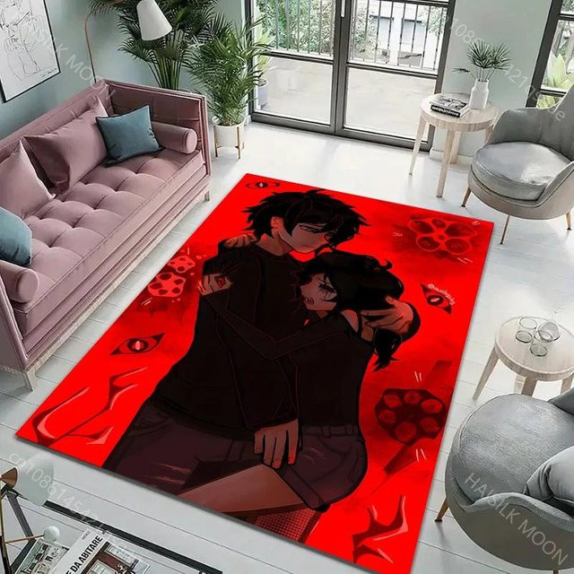 Rouxin Twelve Teppich mit dem Muster The Coffin of Andy and Leyley, Polyester, B/T: 60 x 40 cm - Bild 1
