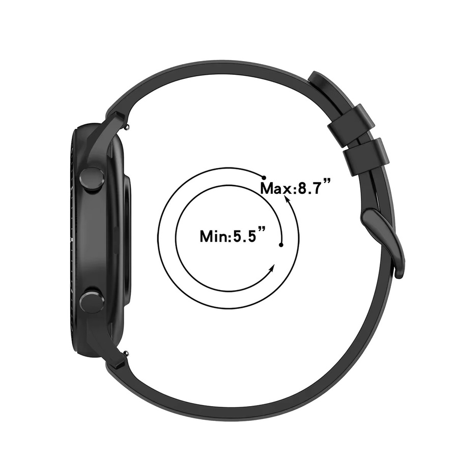Geekthink Uhrenarmband Silikon, Schwarz, Unisex - Bild 3