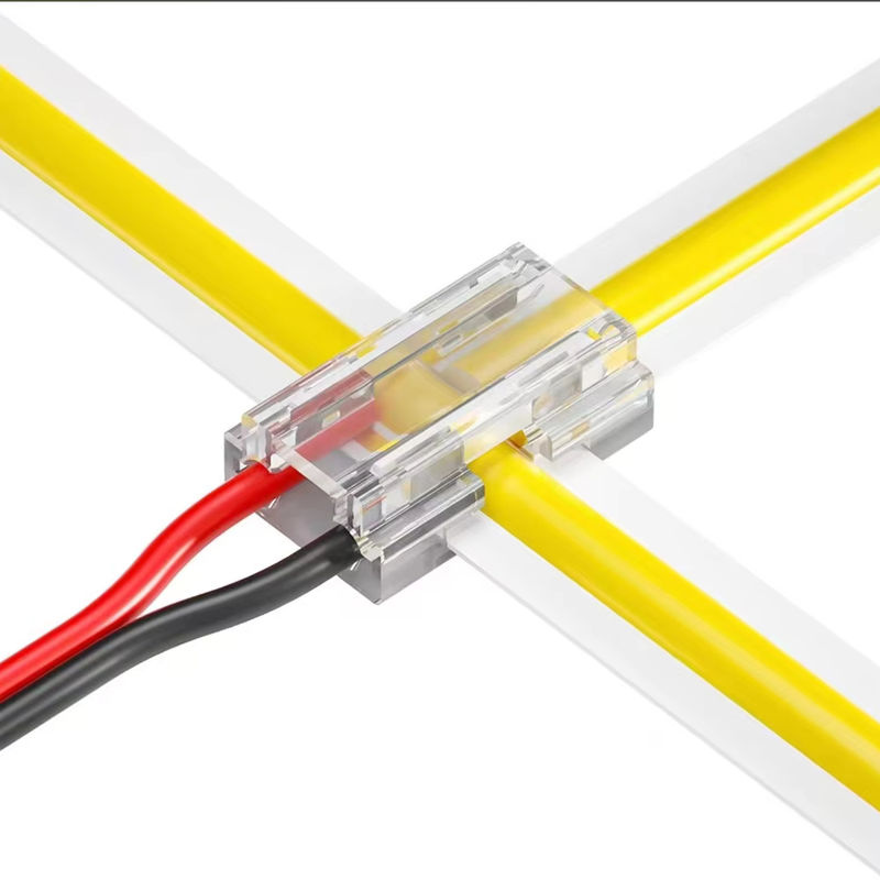 YSRSAI 9in1 LED Streifen Stecker Set für COB und SMD 5050 2835, transparente Kunststoff-Anschlüsse in L-, T- und X-Form für 2pin LED Bänder - Bild 4
