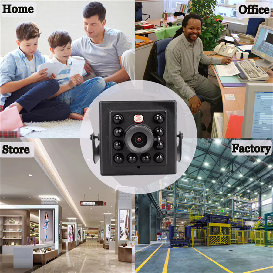 HQCAM Mini IP-Kamera mit Nachtsicht und POE in Schwarz - Bild 3