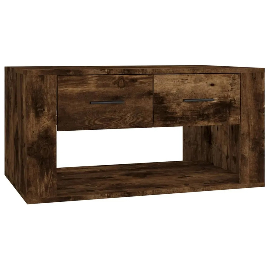 vidaXL Couchtisch aus Holzwerkstoff in Räuchereiche, Braun, B/T/H: 80 x 50 x 40 cm - Bild 2