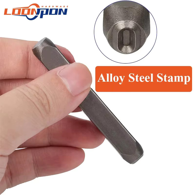 Loonpon Metall-Stempelset aus Stahl mit Zahlen und Buchstaben für die Bearbeitung von Gold, Silber und Lederschmuck - Bild 4