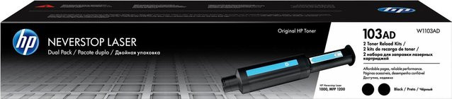 HP 103AD Reload Kit Tonernachfüllung Schwarz 2er-Pack für Laserdrucker - Bild 1