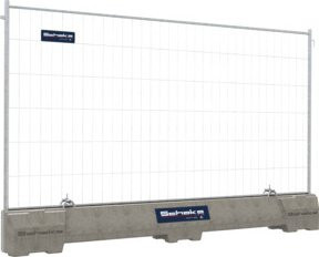 Schake Betonleitschwelle Set für Mobilzaun Standard in Grau - Bild 1