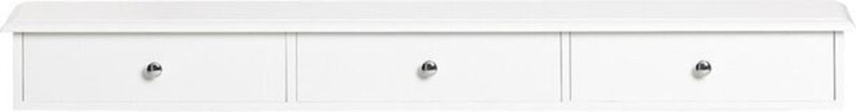 SoBuy FRG43-L Wandschrank Badezimmerschrank mit 3 Schubladen in Weiß, B/H/T: 93 x 15 x 10 cm - Bild 5