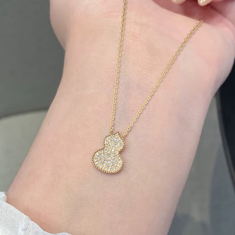 Huitan Halskette mit Anhänger, Gold, Zirkonia, Damen - Bild 3
