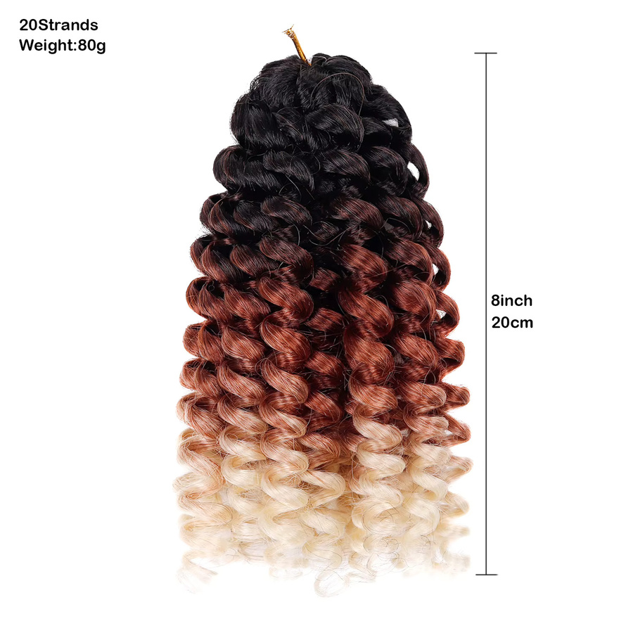 Jeedou GoGo Curl Wasserwellen-Flechthaare, Ombre Schwarz, Damen - Bild 2