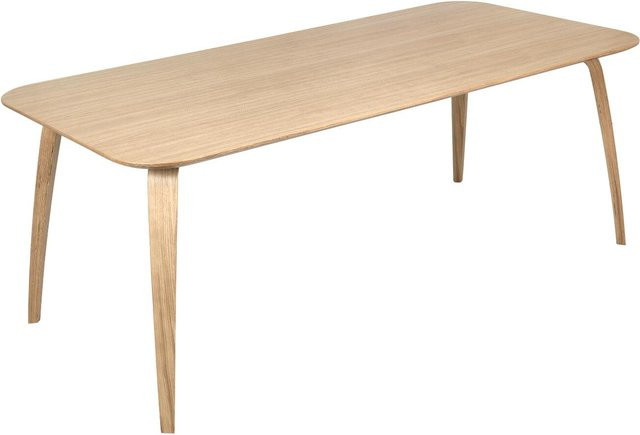 Gubi Esstisch rechteckig aus Holz in Beige matt - Bild 1