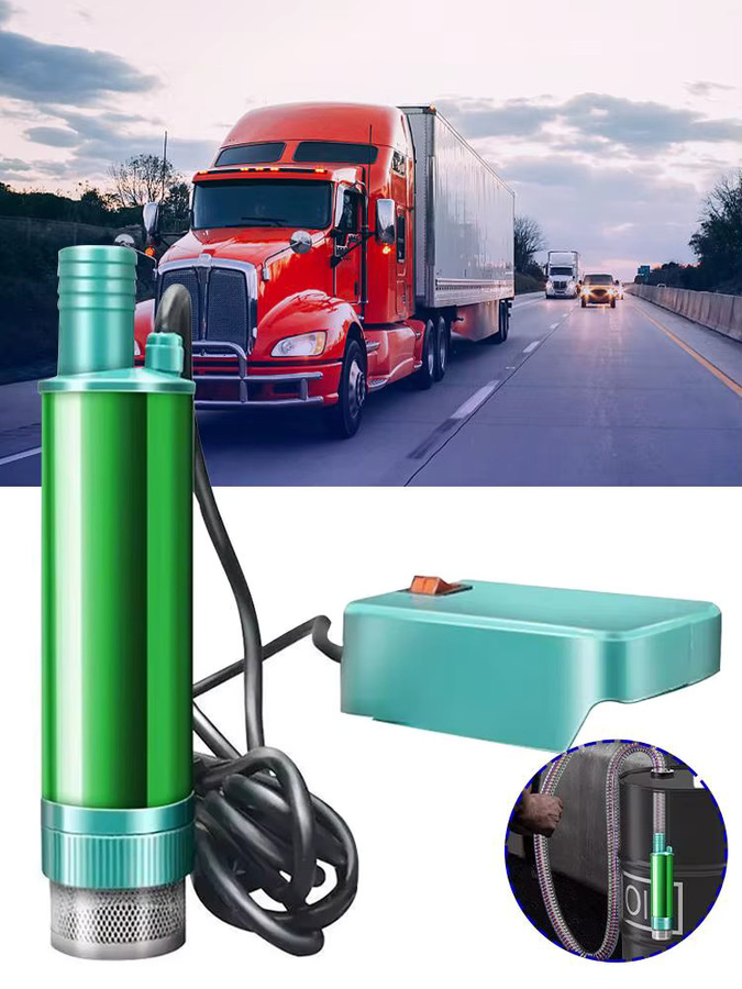 Elektrische Tauchpumpe für Makita Lithium-Akku 24V mit Tankpistole, grüne Wasserpumpe für Bewässerung und Diesel-Öl-Transfer, Fördermenge 40-60L/min - Bild 5