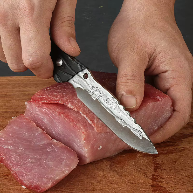 WXCOO Küchen-Ausbeinmesser handgefertigtes geschmiedetes Fleischmesser und Knochenschneidemesser für Küche und Haushalt - Bild 2