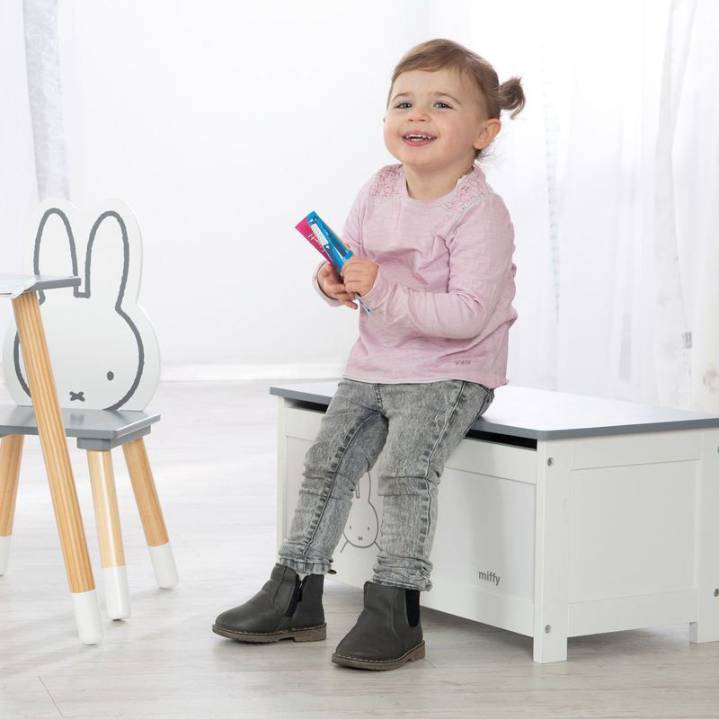 Roba Spielzeugtruhe Miffy in Weiß aus Holz für das Kinderzimmer - Bild 2