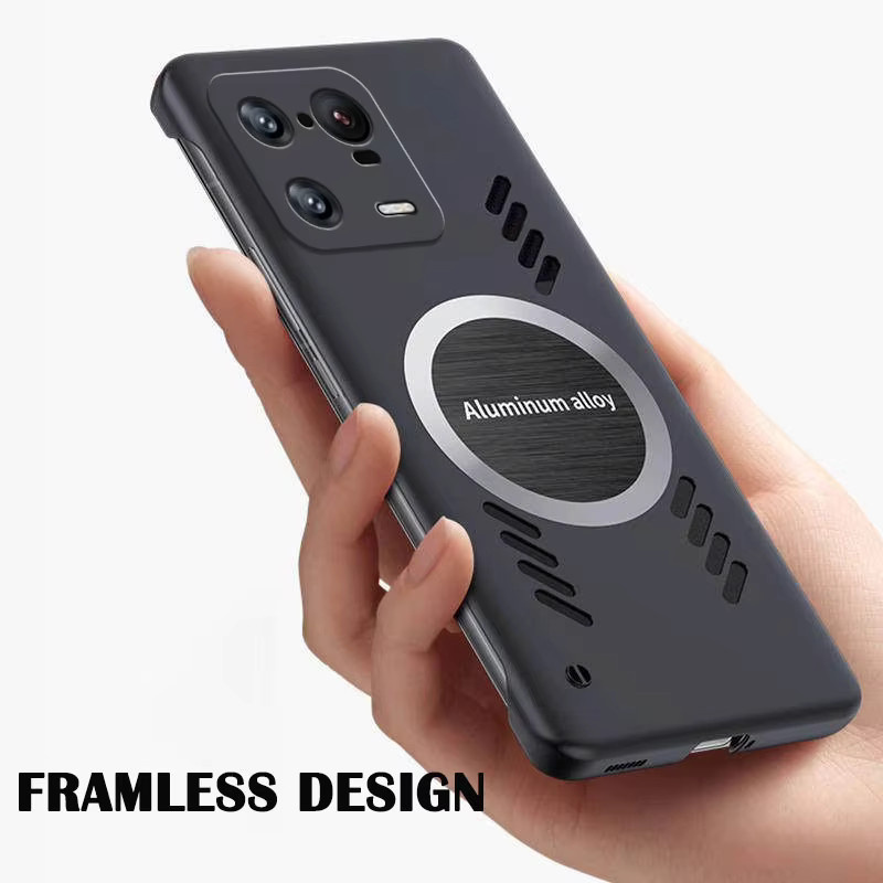 Magnetische Xiaomi Handyhülle mit Graphen-Wärmeableitung für Xiaomi 13 13T 12 12X 11 10 Pro Ultra Lite in Schwarz und Grün - Bild 3